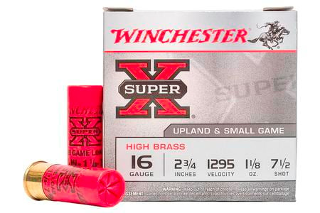 16 GA 2-3/4 IN 1-1/8 OZ HIGH BRASS HEAVY GAME SUPER X