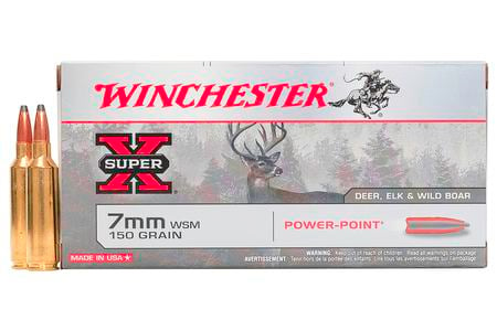 WINCHESTER AMMO 7mm WSM 150 gr Super X Power-Point 20/Box