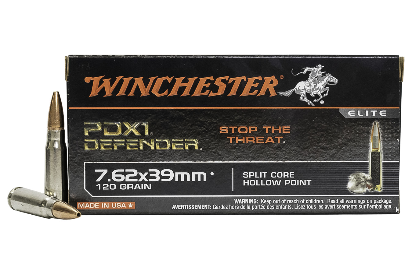 WINCHESTER AMMO 7.62 X 39MM RUSSIAN 120 GR DEFENDER