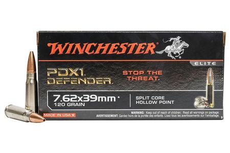 WINCHESTER AMMO 7.62x39mm 120 gr Split Core HP PDX1 Defender 20/Box