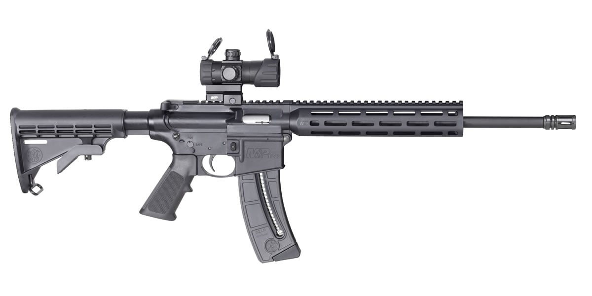 No. 6 Best Selling: SMITH AND WESSON MP15-22 SPORT OR WITH RED/GREEN DOT OPTIC