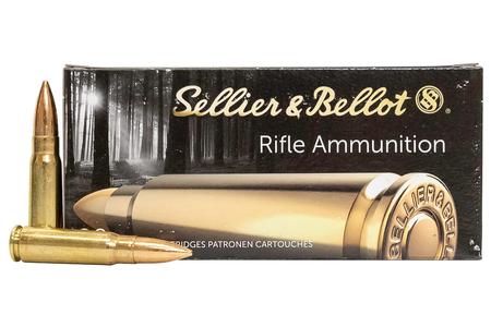 SELLIER AND BELLOT 7.62x39mm 124 gr FMJ Rifle Ammo 20/Box