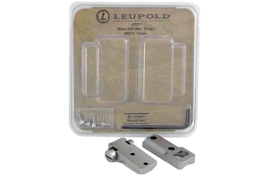 Leupold STD Rem 700 Rev Front 2 Pc Base Silver