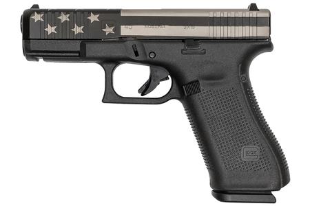 GLOCK 45 Gen5 9mm 17-Round Pistol with US Flag Cerakote Slide