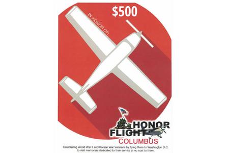 VANCE OUTDOORS HONOR FLIGHT DONATION - 500 DOLLARS