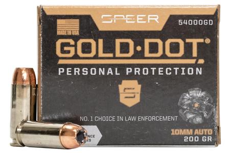 SPEER AMMUNITION 10mm Auto 200 gr Gold Dot HP 20/Box