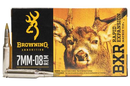 BROWNING AMMUNITION 7mm-08 Remington 144 gr BXR Rapid Expansion 20/Box