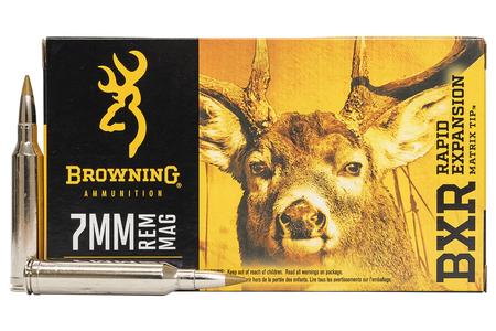 BROWNING AMMUNITION 7mm REM MAG 144 gr BXR Rapid Expansion 20/Box