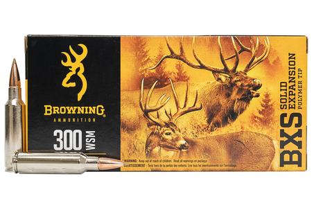 BROWNING AMMUNITION 300 WSM 180 gr BXS Solid Expansion 20/Box