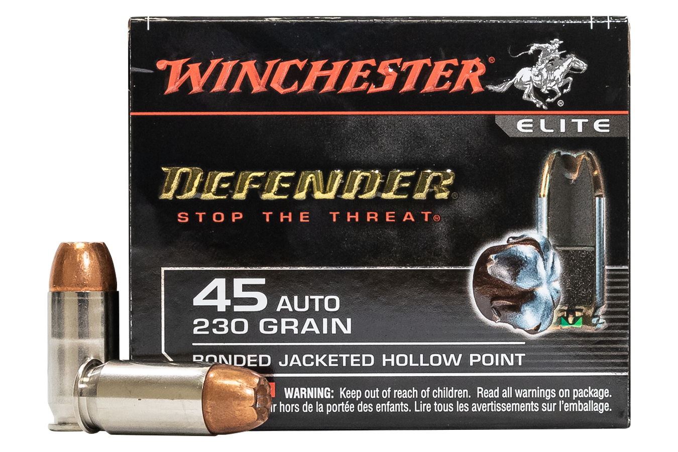 WINCHESTER AMMO 45 AUTO 230 GR BONDED DEFENDER