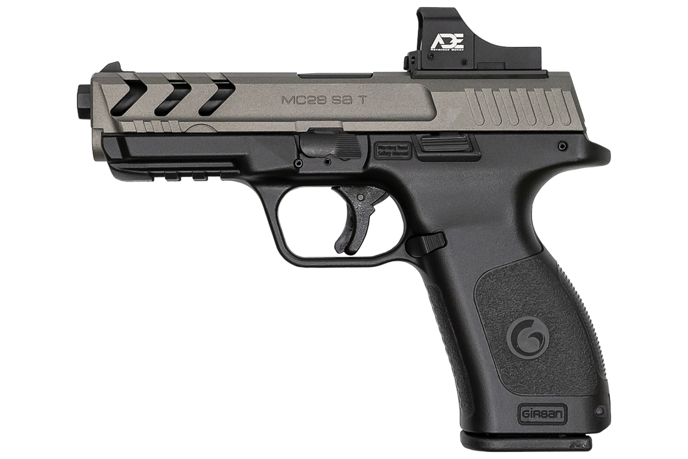 Girsan MC28 SA-T Carry Optics 9mm Full-Size Two-Tone Pistol with Red Dot