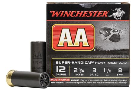 WINCHESTER AMMO 12 Gauge 2-3/4 in 1-1/8 oz 8-Shot AA Super-Handicap Heavy Target Load 25/Box