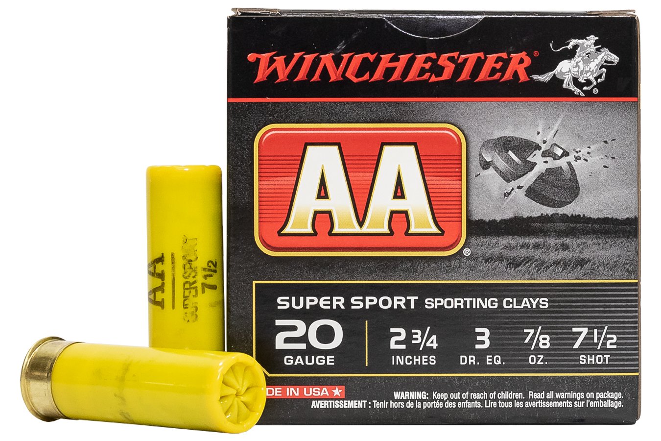 WINCHESTER AMMO 20 GA 2-3/4 IN 7/8 OZ SPORTING CLAYS