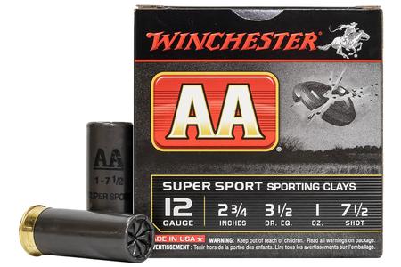 WINCHESTER AMMO 12 Gauge 2-3/4 in 1 oz 7-1/2 Shot AA Super Sport 25/Box
