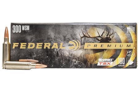Federal 300 WSM 180 gr Barnes TSX Hollow Point 20/Box