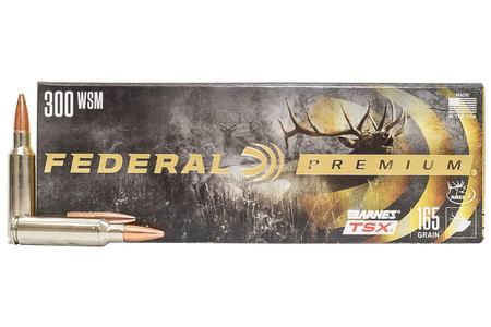 FEDERAL AMMUNITION 300 WSM 165 gr Barnes TSX Hollow Point 20/Box