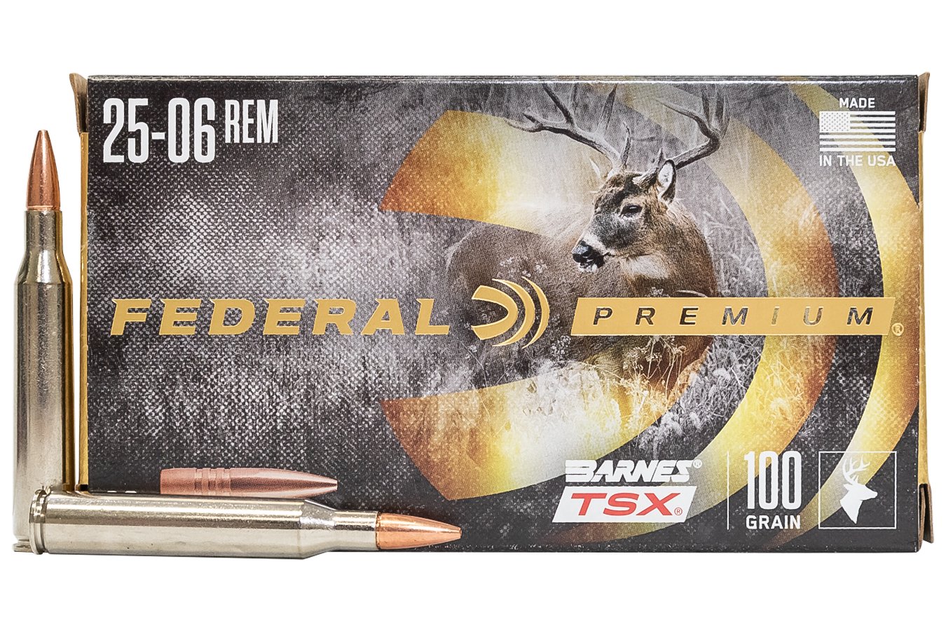 FEDERAL AMMUNITION 25-06 REM 100 GR BARNES TSX