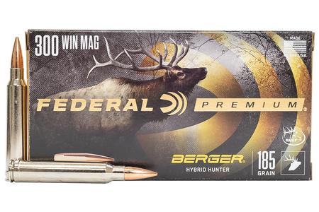 FEDERAL AMMUNITION 300 WIN MAG 185 gr Berger Hybrid Hunter 20/Box