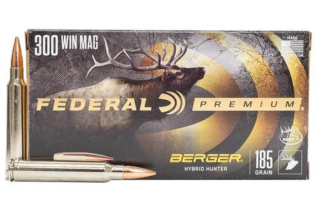 FEDERAL AMMUNITION 300 WIN MAG 185 gr Berger Hybrid Hunter 20/Box