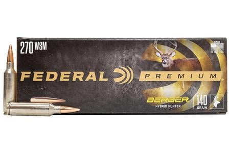 Federal 270 WSM 140 gr Berger Hybrid Hunter 20/Box