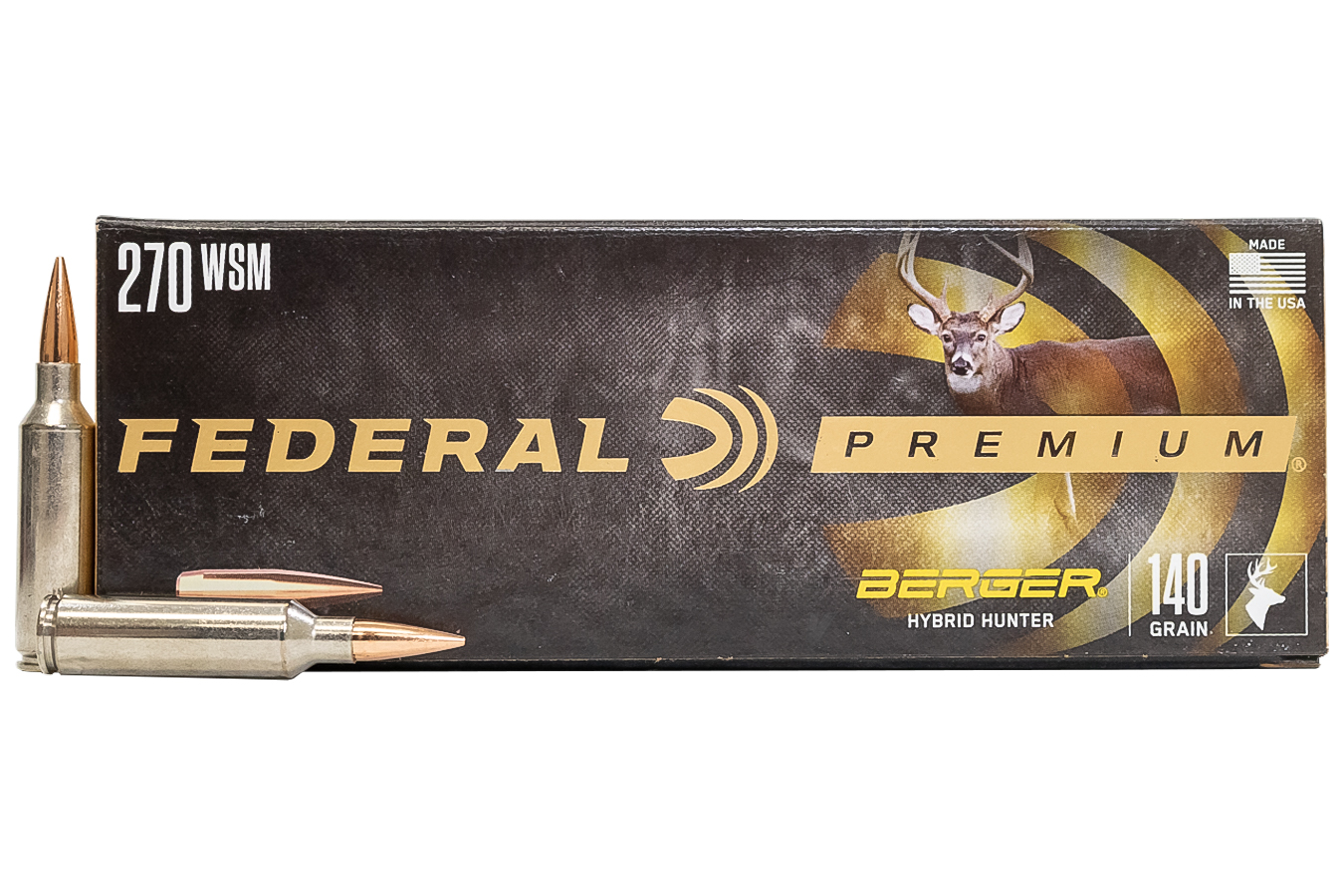 FEDERAL AMMUNITION 270 WSM 140 GR BERGER HYBRID HUNTER