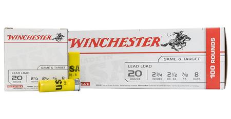 WINCHESTER AMMO 20 Gauge 2-3/4 in 7/8 oz 8-Shot Super Target 100/Box