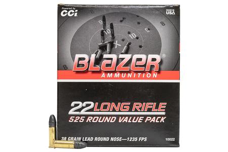CCI AMMUNITION 22LR 38 gr Lead Round Nose 525 Round Bulk Pack