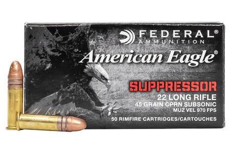 22 LR SUPPRESSOR 45 GR COPPER PLATED
