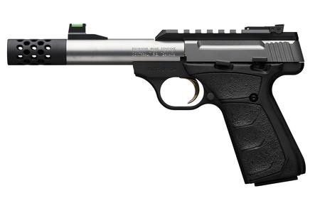 BROWNING FIREARMS Buck Mark Plus Micro Bull 22LR Stainless Suppressor Ready Rimfire Pistol