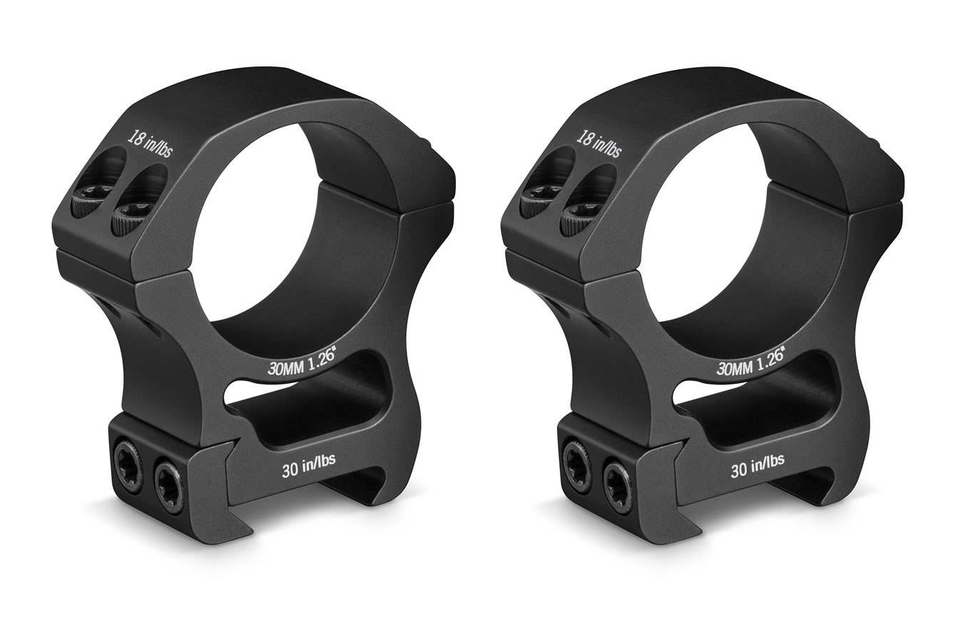 VORTEX OPTICS PRO SERIES 30MM HIGH RINGS (1.26 INCH)