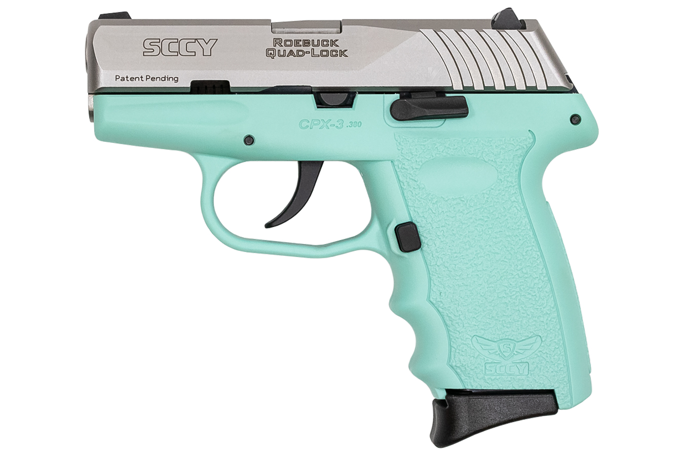 SCCY CPX-3 380 ACP AQUA/STAINLESS