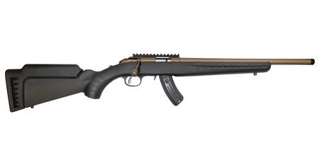RUGER American Rimfire Mini Ranch 17 HMR Bolt-Action Rifle with Burnt Bronze Threaded 