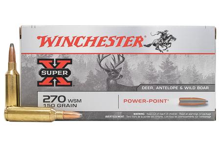 Winchester 270 WSM 150 gr Super X Power-Point 20/Box