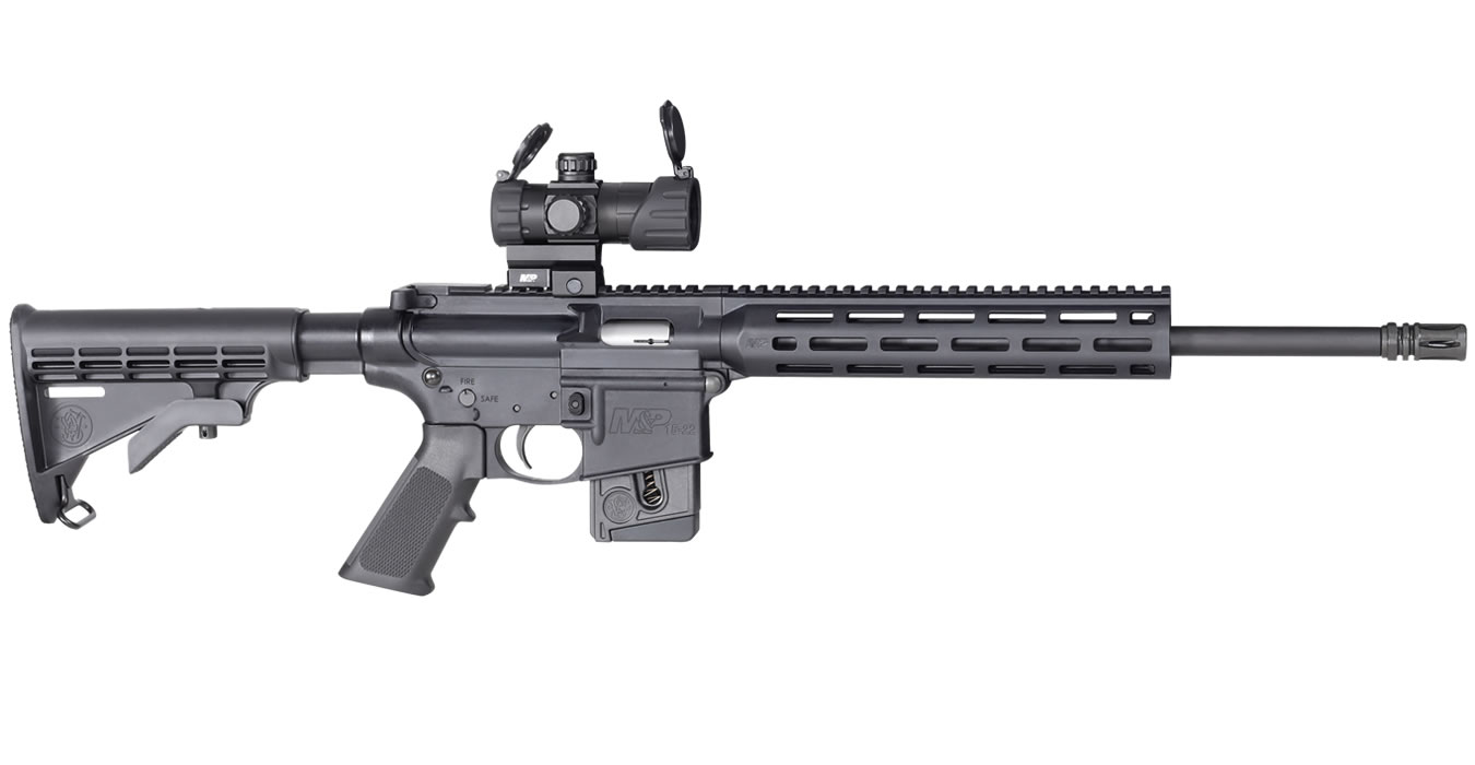 SMITH AND WESSON MP15-22 SPORT OR 22LR W/ OPTIC (10 RD MODEL)