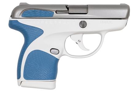 TAURUS Spectrum .380 Auto White/Stainless Pistol with Blue Grips