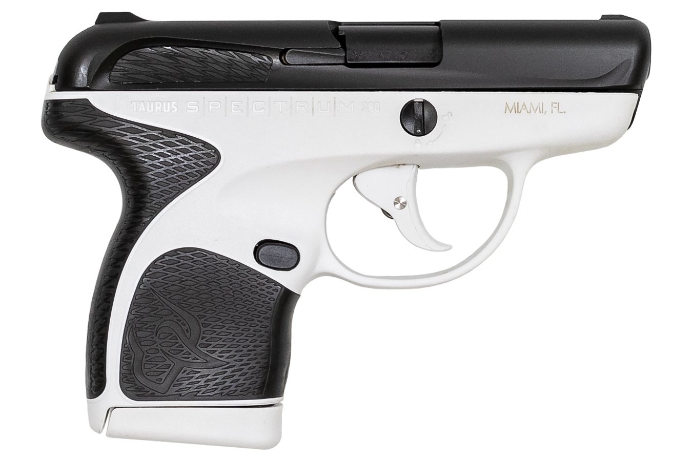 TAURUS SPECTRUM .380 AUTO WHITE/BLACK/BLACK