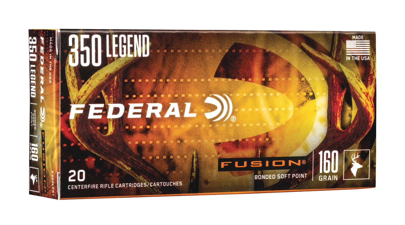 FEDERAL AMMUNITION 350 LEGEND 160 GR BONDED SOFT POINT FUSION