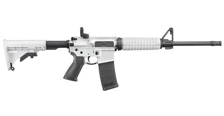 RUGER AR-556 Semi-Automatic 5.56 NATO Rifle with White Cerakote Finish