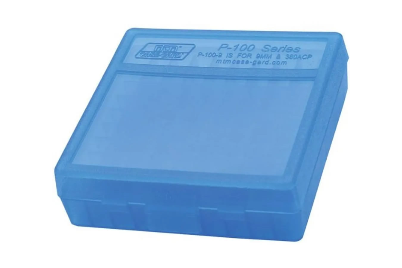 MTM PLASTIC AMMO BOXES BLUE 100 Round 9mm / 380 5 FREE SHIPPING 