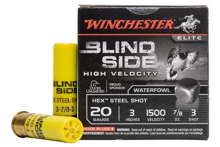 WINCHESTER AMMO 20 GA 3 Inch 7/8 oz Blind Side High Velocity 3 Shot 25/Box