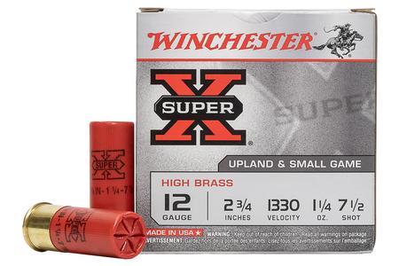 WINCHESTER AMMO 12 GA 2-3/4 in 1-1/4 oz #7-1/2 Shot High Brass - Upland and Small Game 25/Box