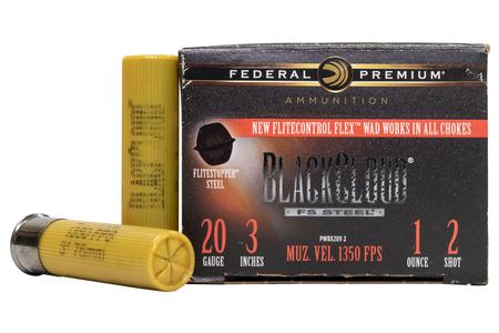 FEDERAL AMMUNITION 20 Gauge 3 in 1 oz 2-Shot Black Cloud 25/Box