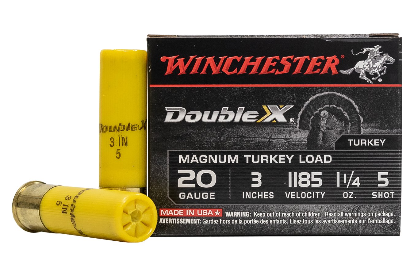 WINCHESTER AMMO 20 GA 3 IN 1-1/4 OZ SUPREME DOUBLE X MAGNUM TURKEY