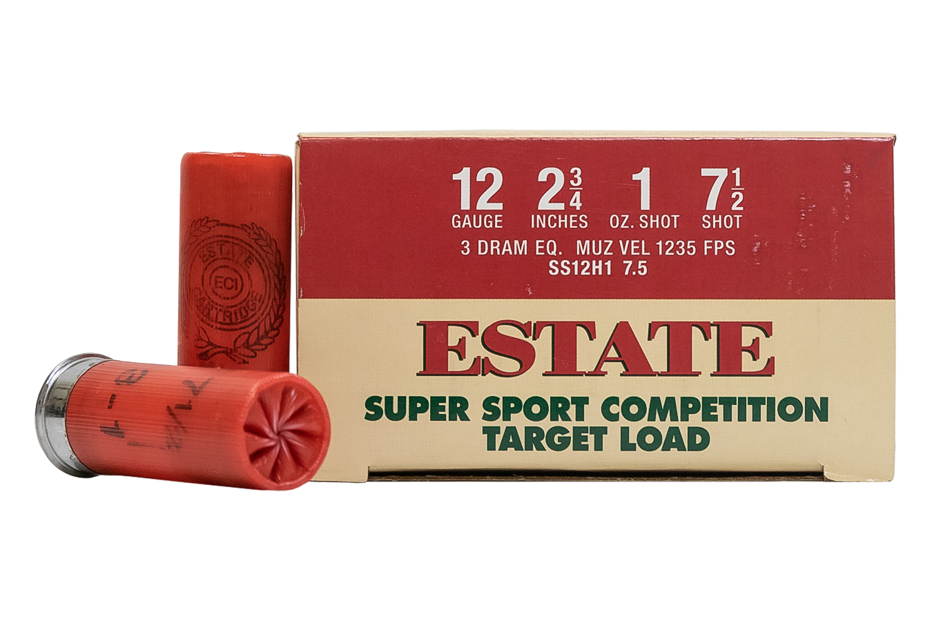 Estate Cartridge 12 Gauge 2-3/4 in 1 oz 7-1/2 Shot Trade-In Ammo 25/Box
