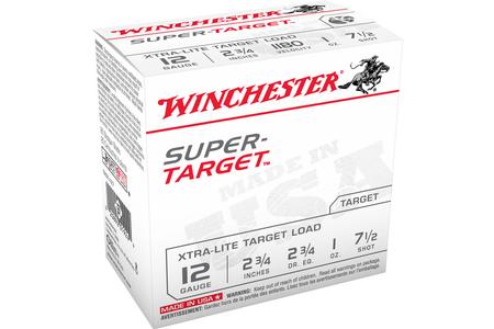 WINCHESTER AMMO 12 Gauge 2-3/4 in 1 oz 7.5 Shot Xtra-Lite Target Load Super Target 25/Box