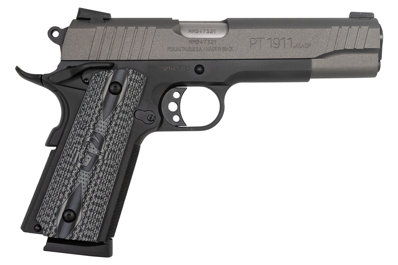 TAURUS PT1911 45 ACP GRAY CERAKOTE/VZ GRIPS