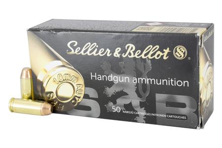 SELLIER AND BELLOT 10mm Auto 180 gr FMJ 1000 Round Case