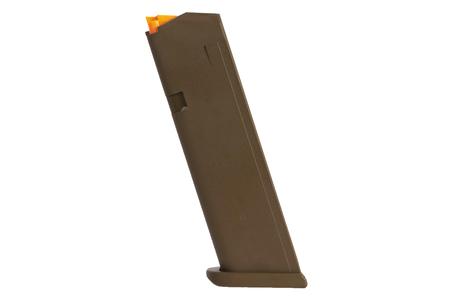 GLOCK 17 9mm FDE 17-Round Magazine with Orange Follower