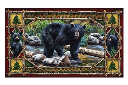 BEAR DOORMAT 18X30