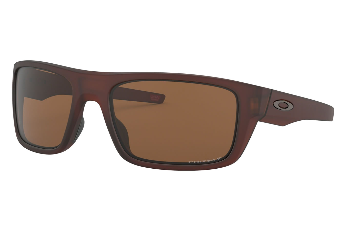 Oakley Drop Point with Matte Rootbeer Frame and Prizm Tungsten Polarized Lenses